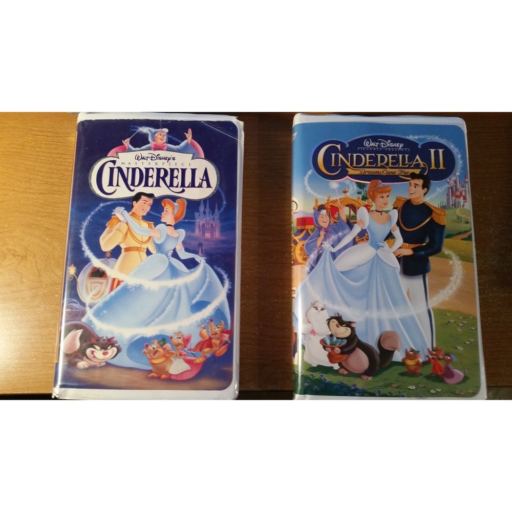 Walt Disney Cinderella and Cinderella II: Dreams Come True VHS